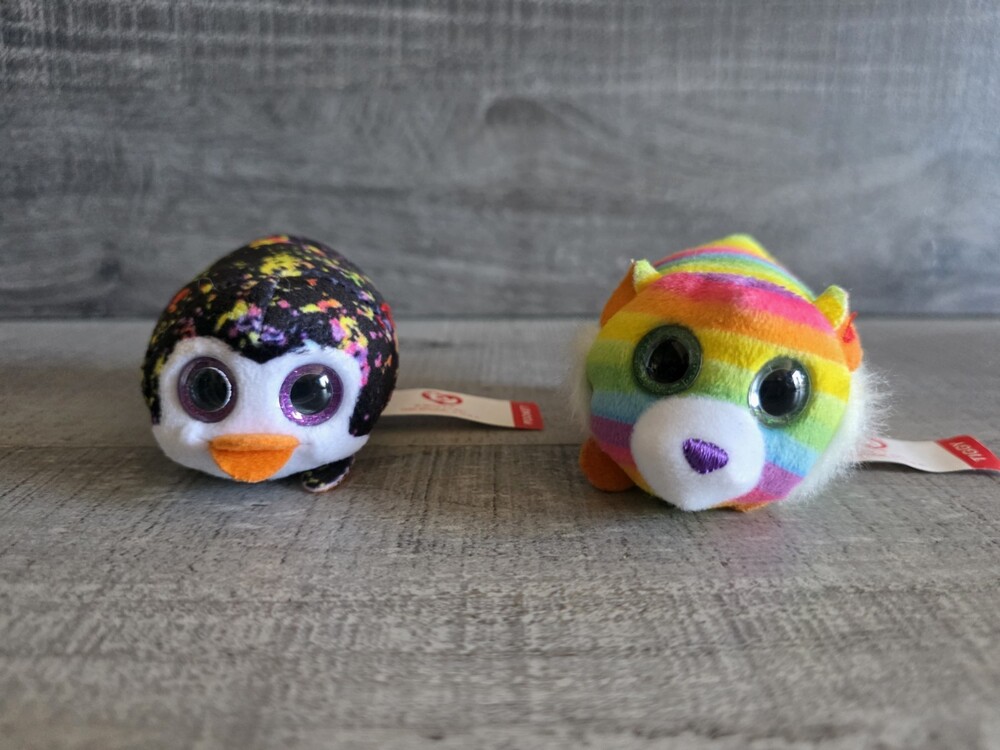 Ty Happy Meal Toy Teeny Baby Tiggy The Tiger & Pocket The Penguin g54